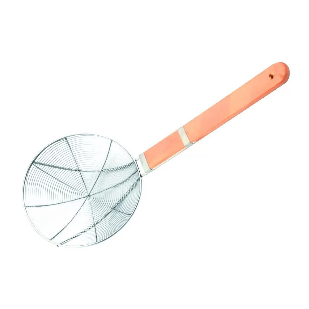 Шумовка сетчатая с деревянной ручкой d 20 см, l 49 см, P.L. Proff Cuisine