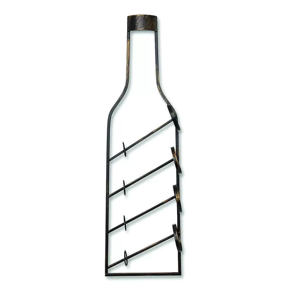 Держатель настенный на 4 бутылки, 86*24 см Antique, P.L.-Barbossa