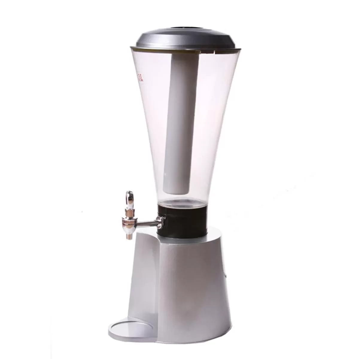 Пивная башня 3 л с ёмкостью для льда, h57см,d20см акрил, P.L. — BarWare