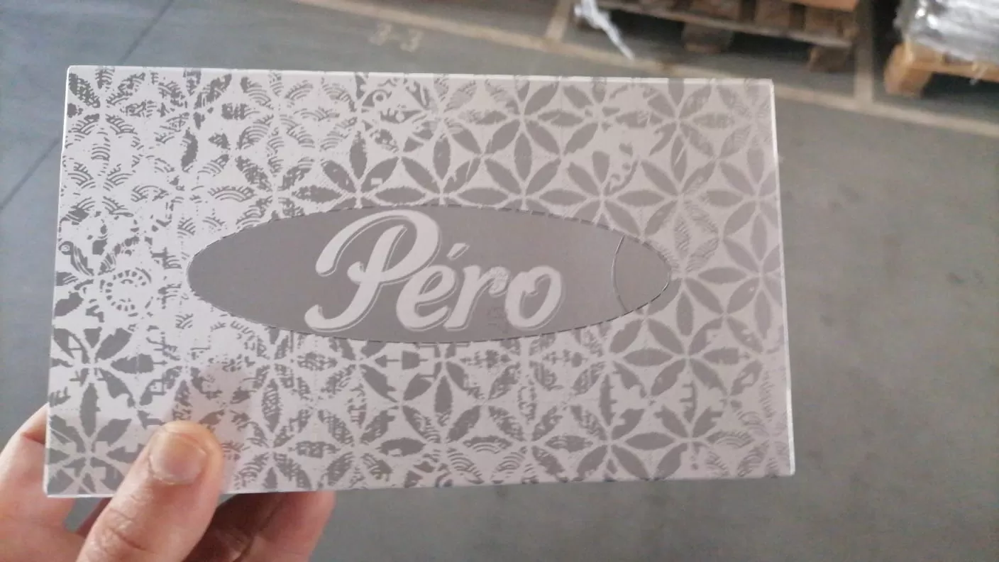 Салфетки косметические 100 шт. в картонном боксе 2-слойные, Pero non-stop, 20х20 см/18