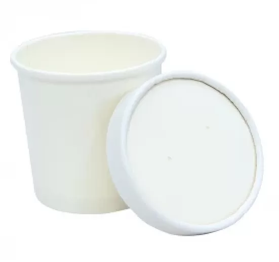 Контейнер бум. 340 мл d-90 мм, h-85 мм, белый, Tambien/Complement 25шт/упак 20