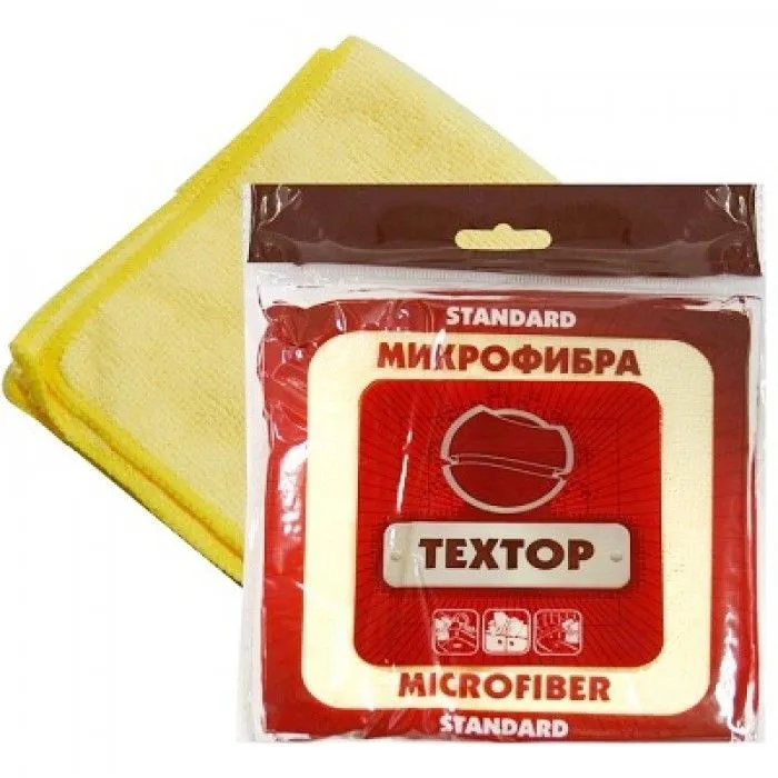 Салфетка микрофибра универ.Textop 29*29 ОРАНЖЕВАЯ не в инд.упак /1/300