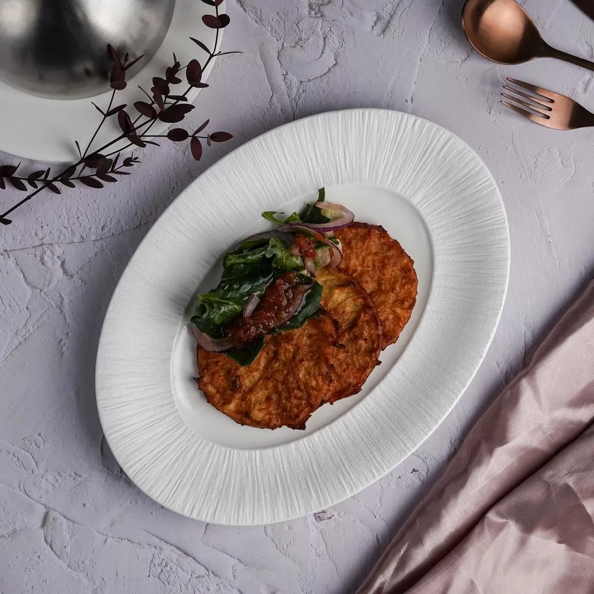 Блюдо овальное 31,5*23,3*3,5 см,серия "Frost White Moon", P.L. — Proff Cuisine
