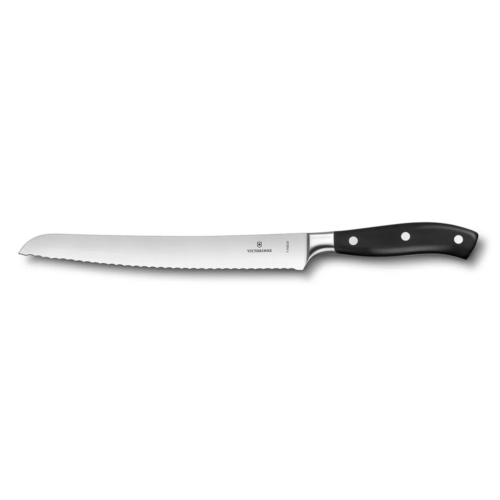 Нож для хлеба Victorinox Grand Maitre 36,5(23) см, ширина 3 см, ручка пластик, кованая сталь