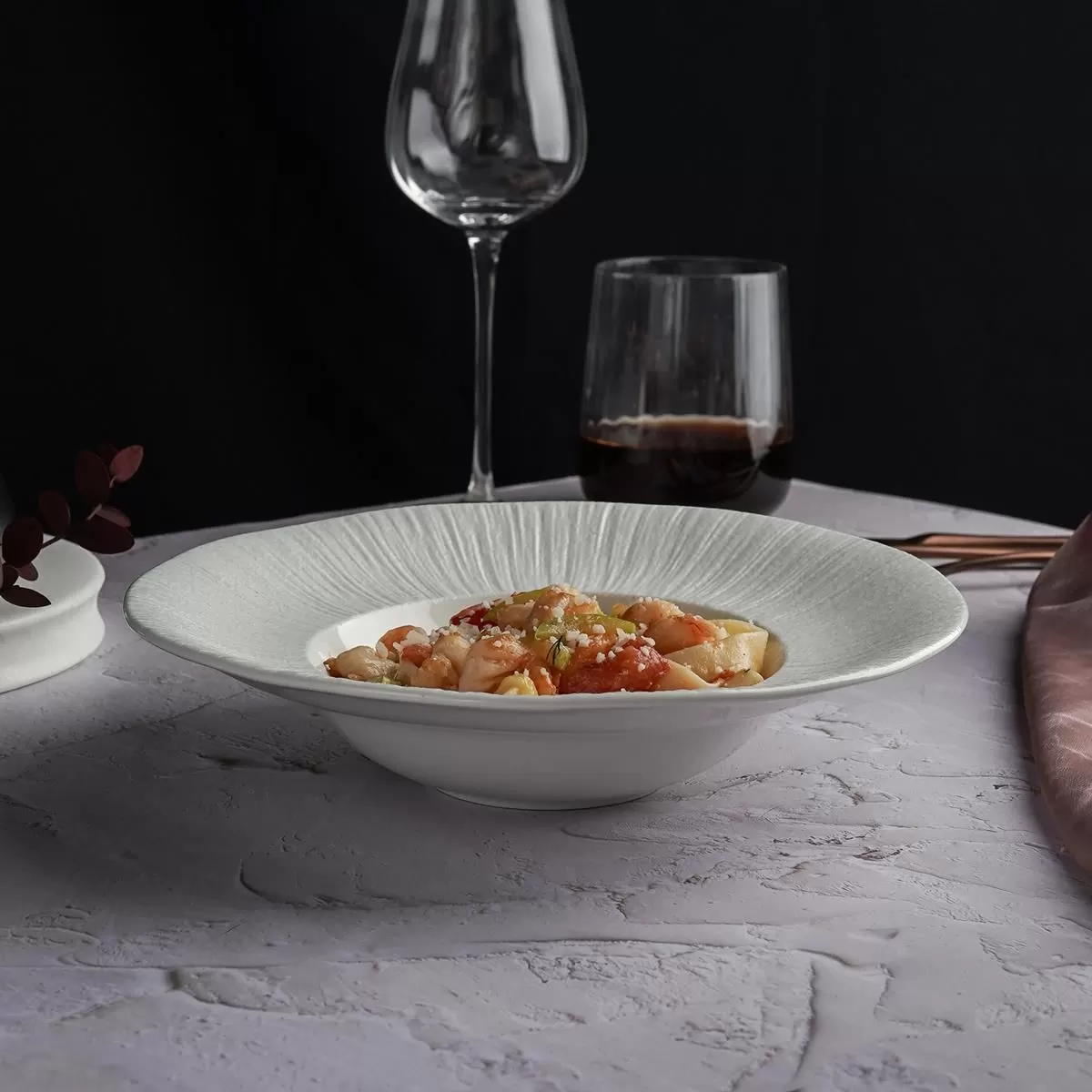 Тарелка глубокая, d=23,5 см, 250 мл,серия "Frost White Moon", P.L. — Proff Cuisine