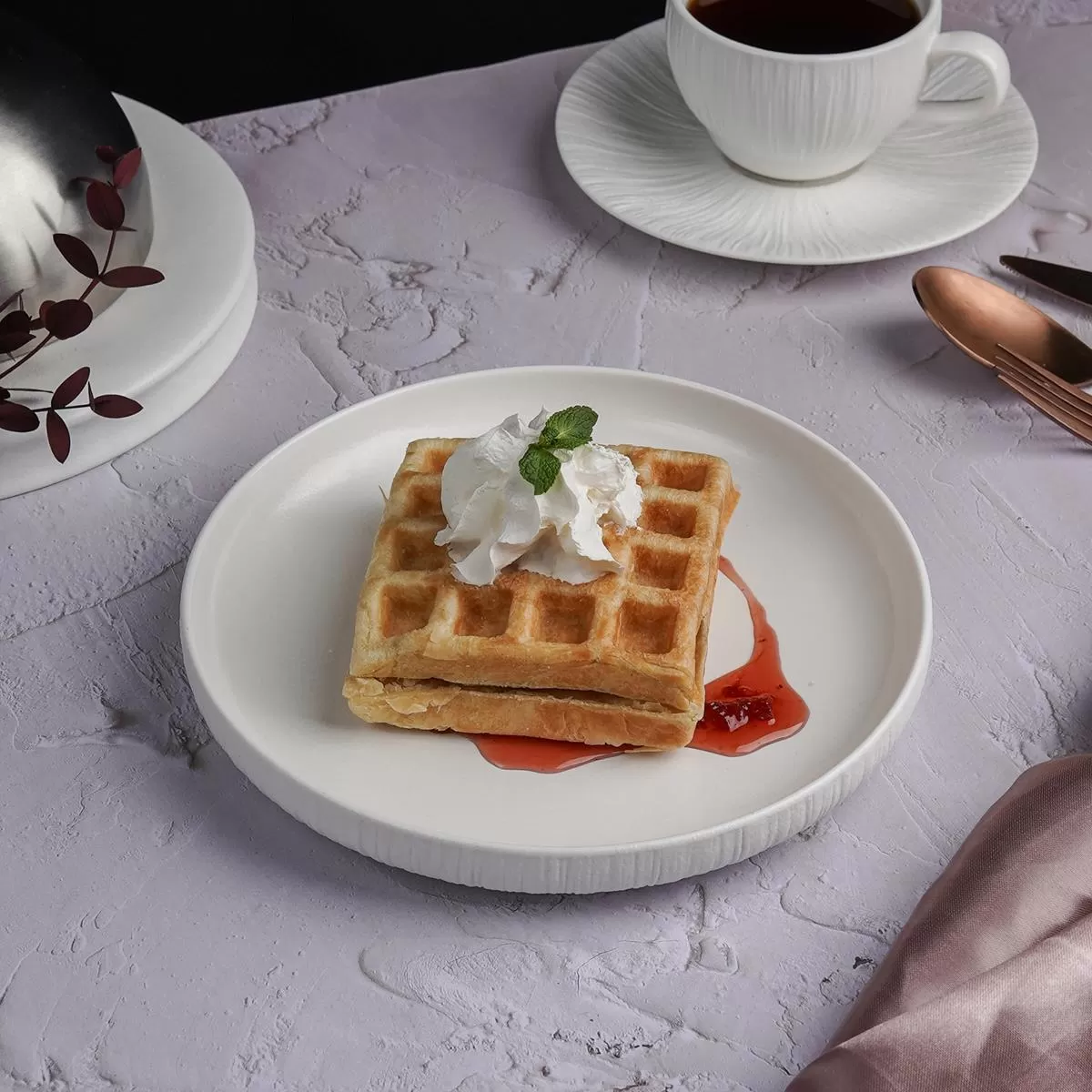Тарелка с бортом d=20 см, h=3 см, серия "Frost White Moon", P.L. — Proff Cuisine