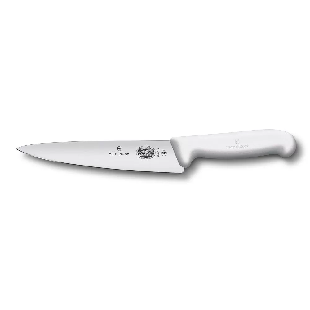 Универсальный нож Victorinox Fibrox 25 см, ручка фиброкс белая