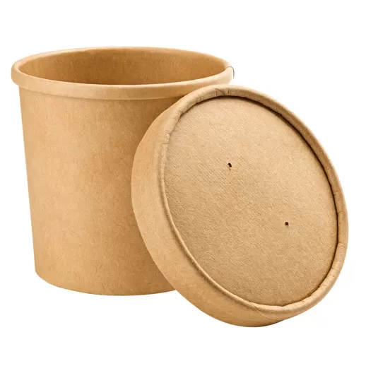 Бумажная супница, 750 мл, d117, КРАФТ 50шт/упак /10