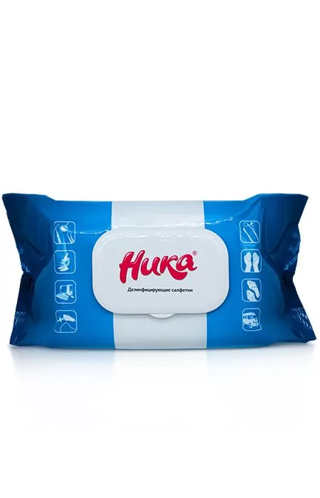 Ника Салфетки влажные дезинфицирующие флоу пак 150*180мм 120шт/12