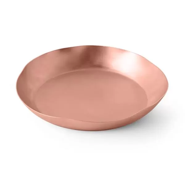 Блюдо для морепродуктов с неровными краями 40 см «Купер», медное