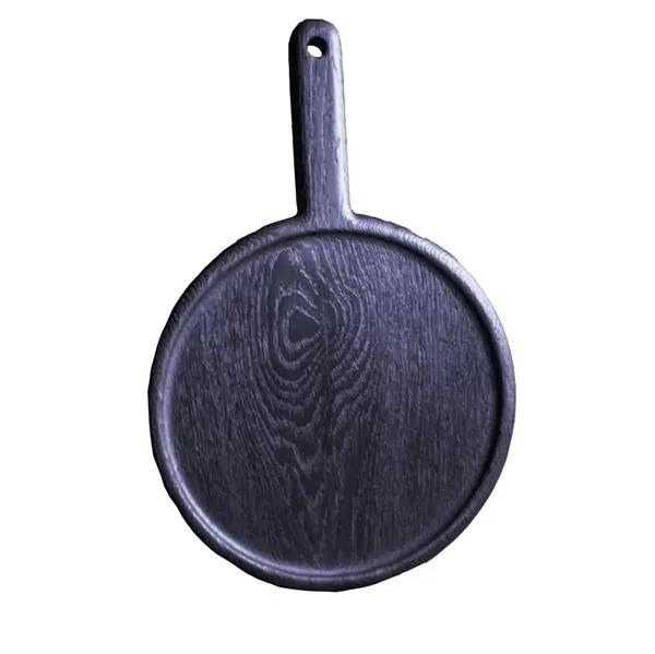 Доска для подачи №92 d 22 h 11 см, дуб, цвет чёрный