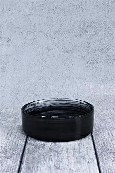 Салатник d 15 см h 5 см, стекло, цвет / декор бело-черный, Asos