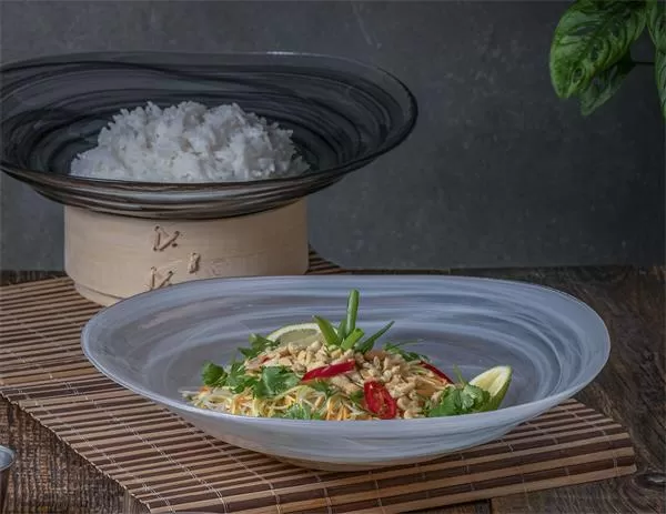 Блюдо d 30 см h 6,5 см, стекло, цвет / декор белый, Ventum