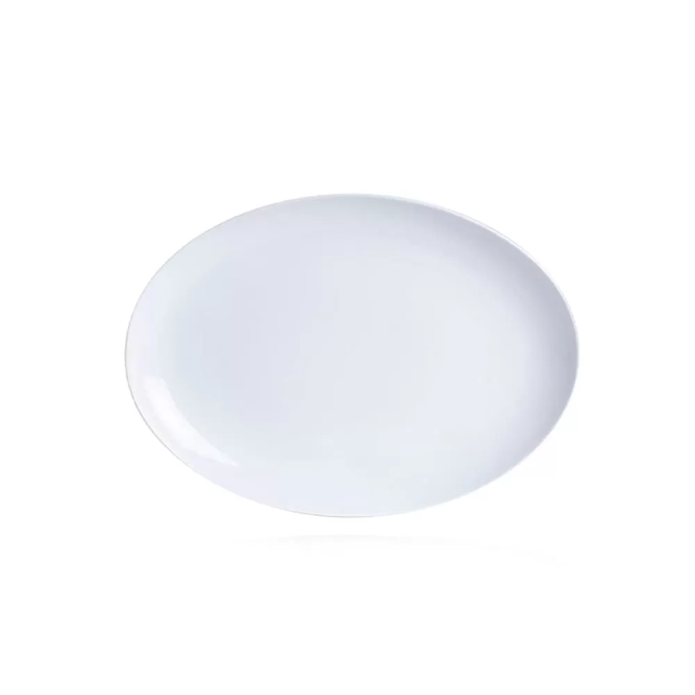 Блюдо овальное 31*22,2 см, h=2.8 см, фарфор "NOBLE" серия "Fine Plus"