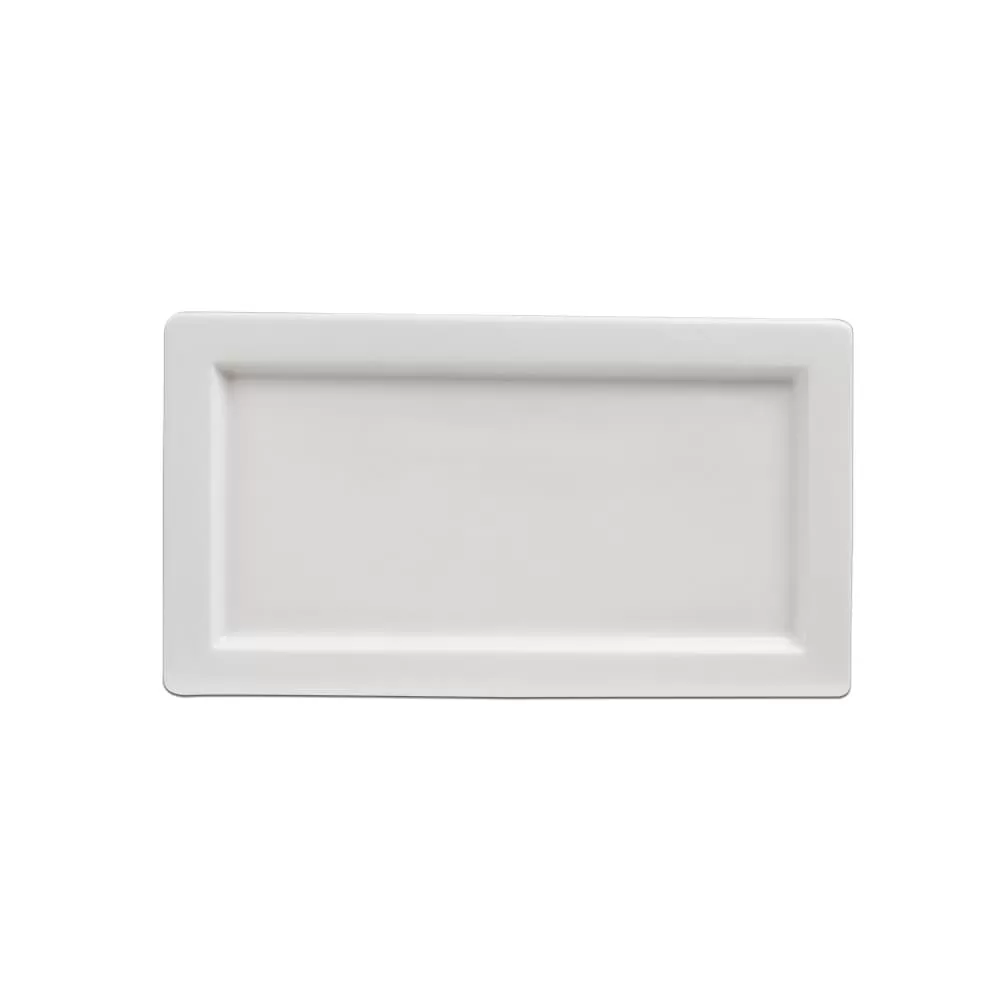 Блюдо прямоугольное 15*27 см, h=2 см, фарфор "NOBLE" серия "Fine Plus"