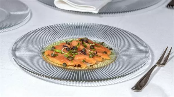 Тарелка d 28 см h 1,6 см, стекло, прозрачная, Aria