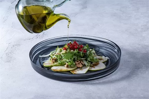 Тарелка d 28 см h 3 см, стекло, цвет / декор бело-черный, Asos