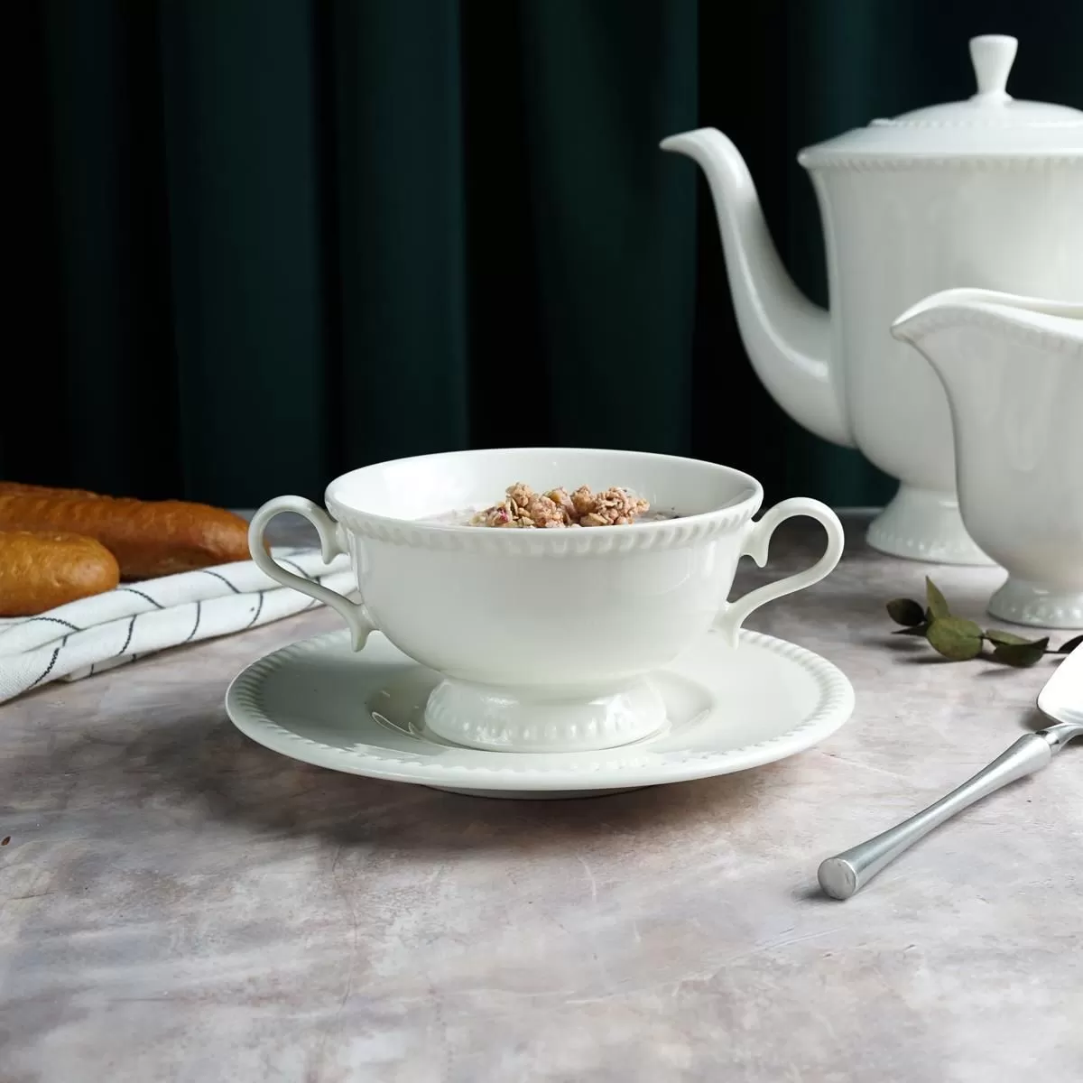 Пара бульонная d=11.5 см, h=6.5 см, v=300 мл,фарфор "NOBLE" серия "LUXE"