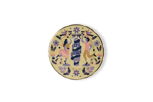 Тарелка мелкая D 16,5см, декор Let’s Dance, LOVE PARTY