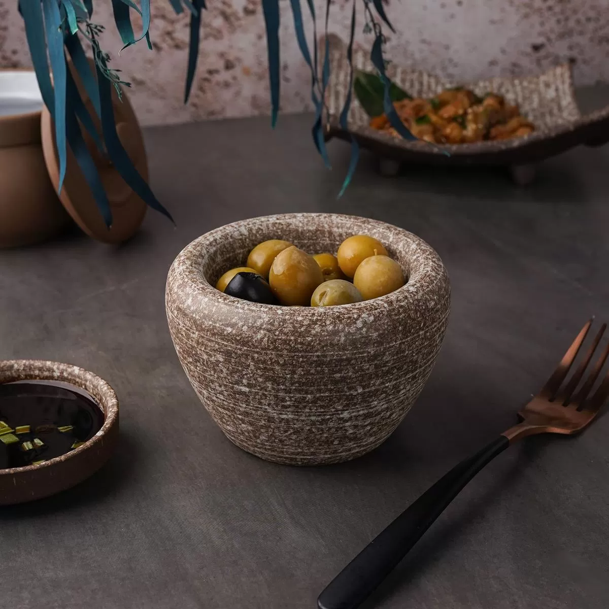 Блюдо для подачи 11,6*7 см, 200 мл,  Brown Taiga Untouched, P.L. Proff Cuisine