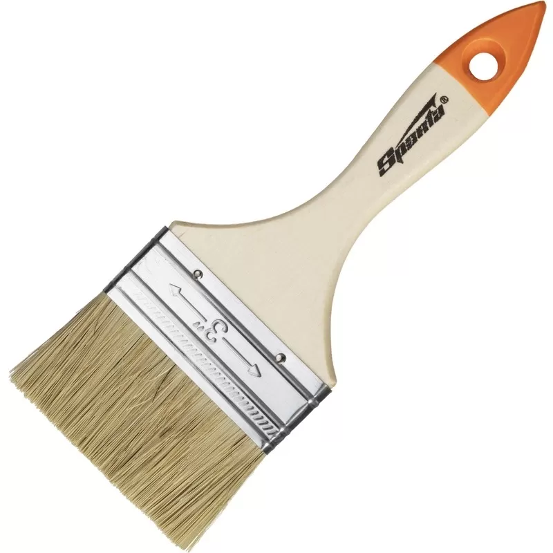 Кисть малярная плоская Sparta из натуральной щетины 75×11 мм
