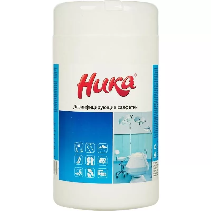 Ника Салфетки влажные дезинфицирующие 60шт в уп/20