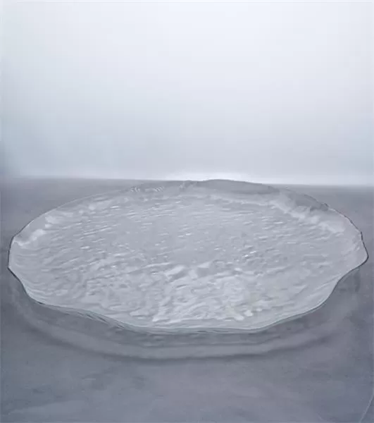 Тарелка d 28 см h 2 см, стекло, прозрачная, Amorf