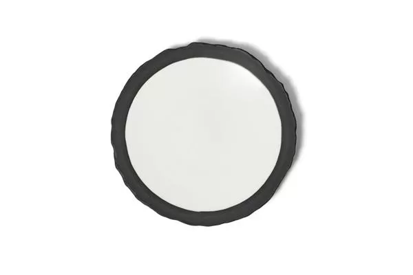 Тарелка мелкая d 24 см h 2,8 см, керамика, цвет черный / белый, Limits