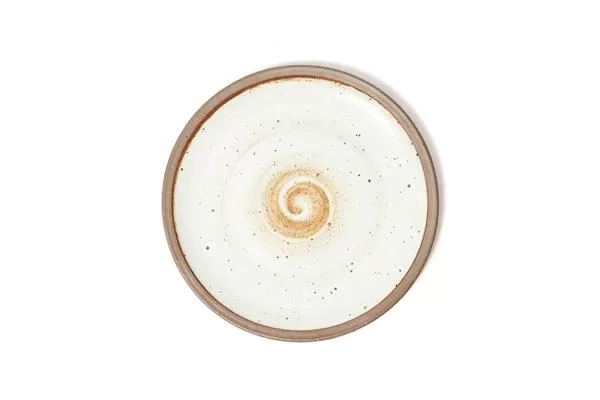 Тарелка мелкая d 19 см h 1,5 см, керамика, цвет бежевый / коричневый, Torno