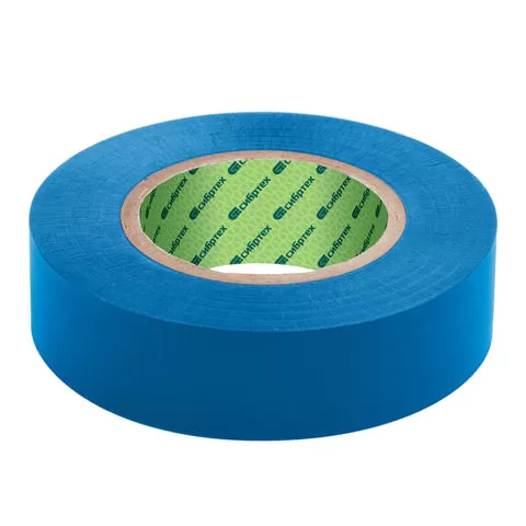 Изолента ПВХ, 19 мм х 20 м, СИБРТЕХ, 180 мкм, синяя