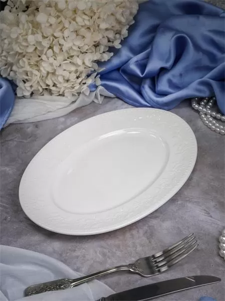 Блюдо овальное 36×26,5 см h 3,2 см фарфор, Primavera