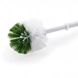 Ерш для унитаза ЛЮБАША, без подставки, пластик, бело-зеленый