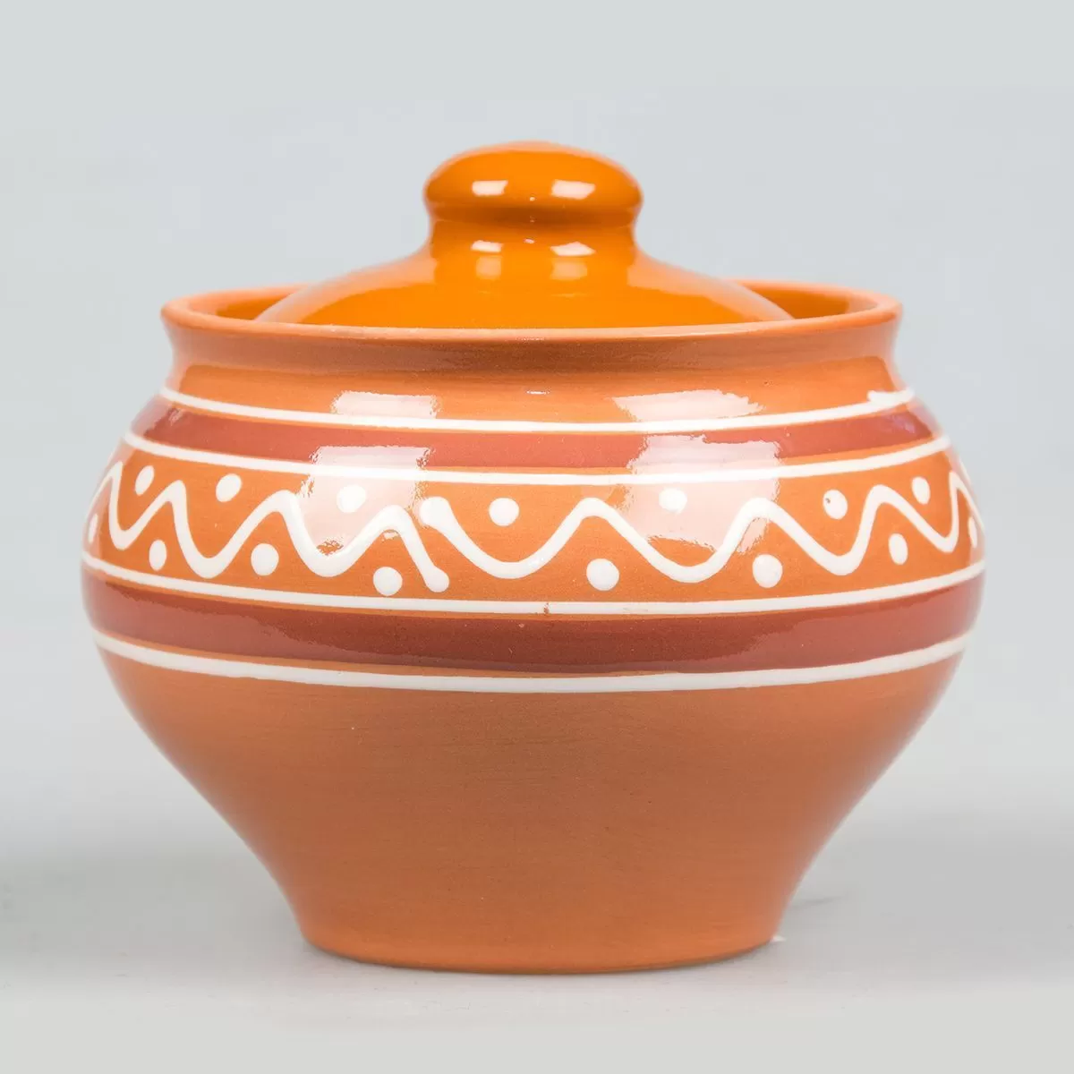 Горшочек с крышкой,700мл, "Псковский",керамика,Россия