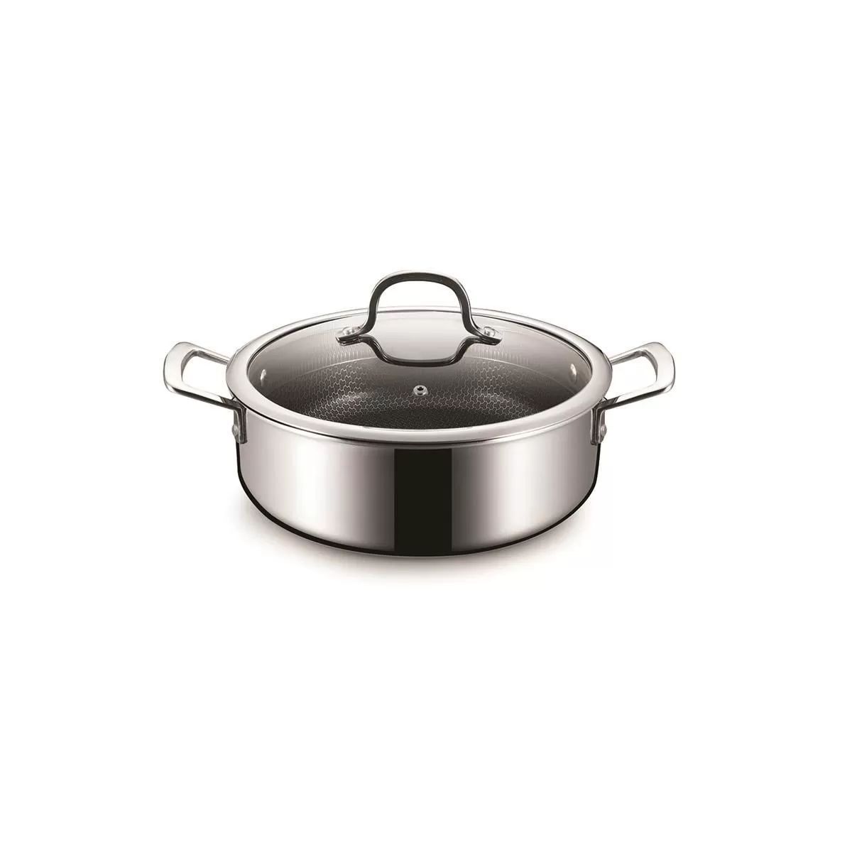 Кастрюля с крышкой,трех-слойная сталь, 4.7 литров,серия "New Kitchen", 28*8 см, P.L.