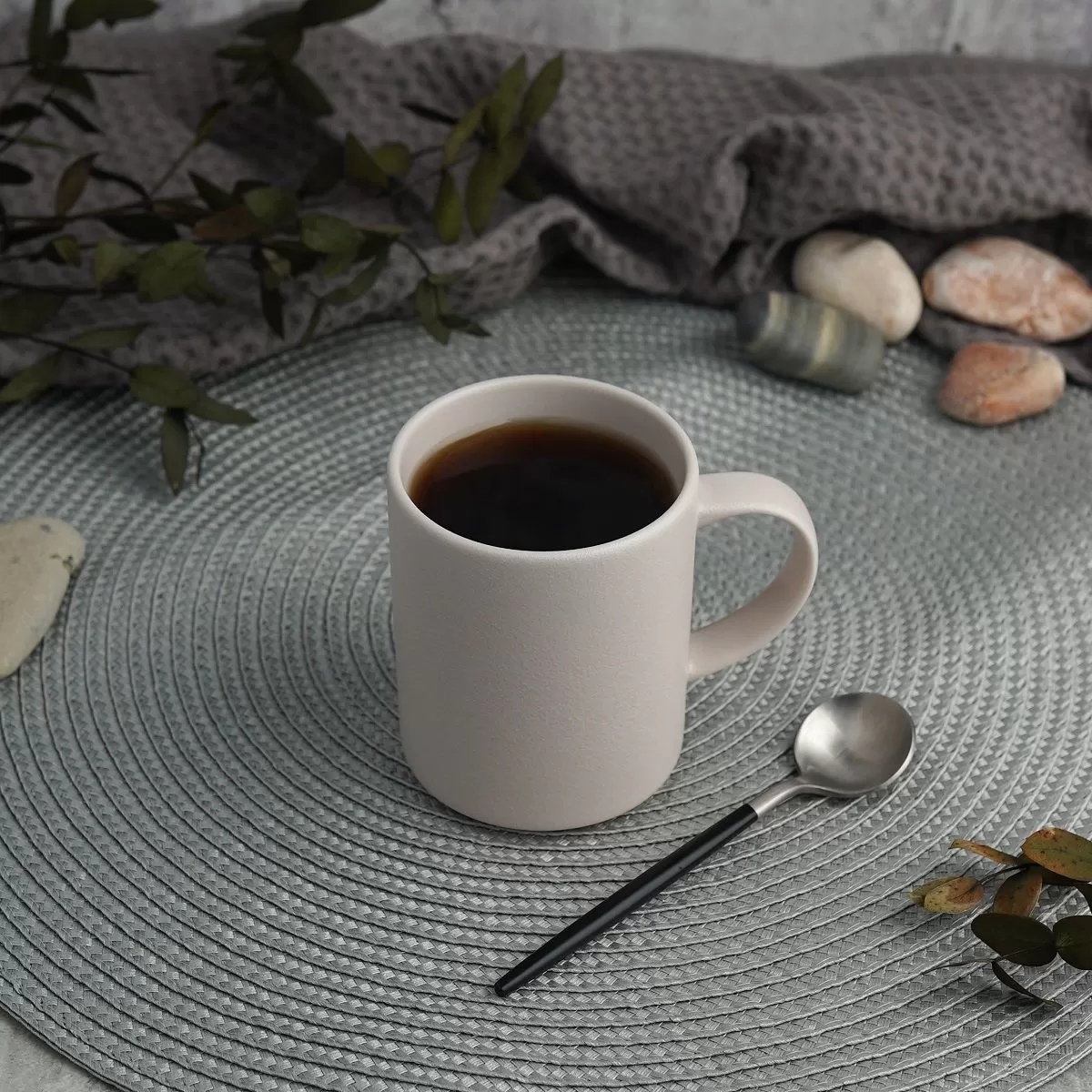 Кружка  250 мл,фарфор "NOBLE" серия "Fine Plus-Light Grey"