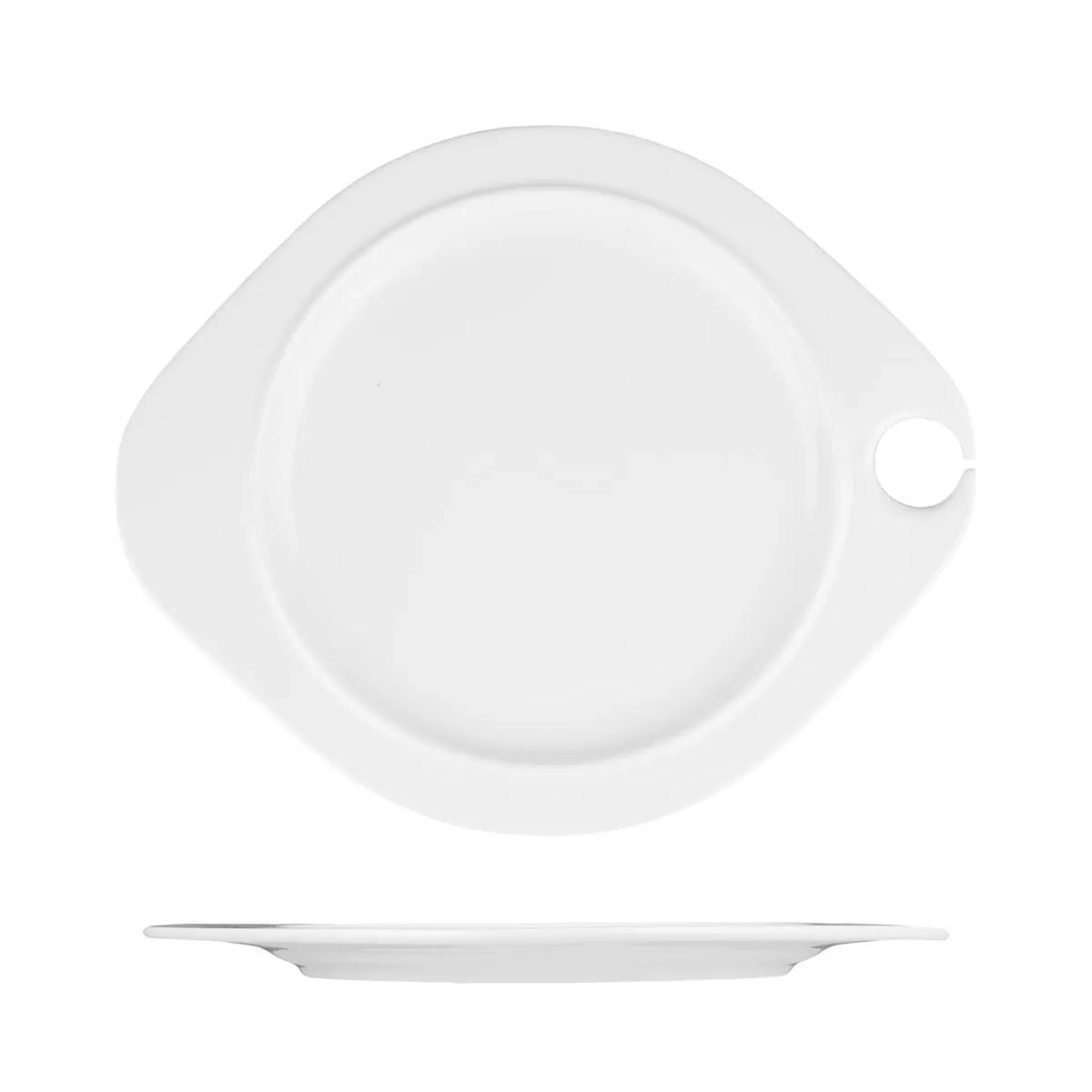 Тарелка фуршетная с выемкой 22,5*27,5 см, P.L. Proff Cuisine