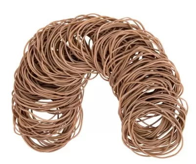 Резинки банковские универсальные диаметром 60 мм, BRAUBERG 100 г,натур. цвет, натур. каучук