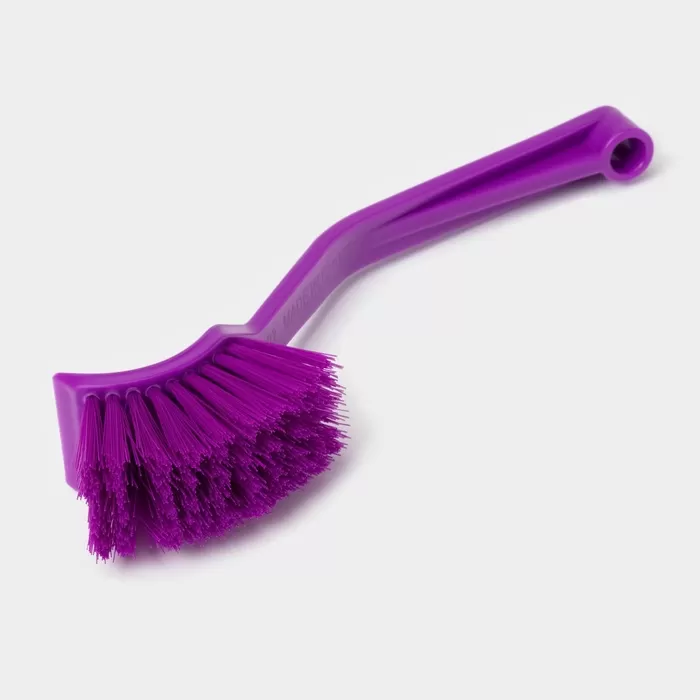 Щетка для посуды с изогнутой ручкой 4*20см , цвет микс