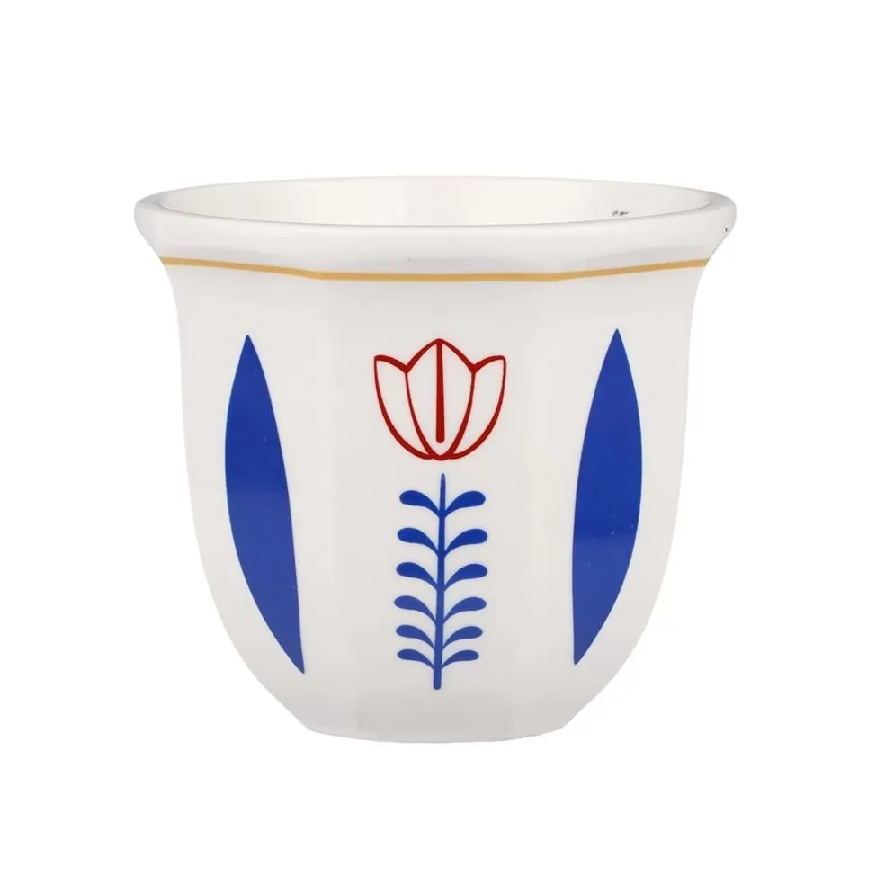 Чашка 200 мл кофейная без ручки Flower Barista d 8,5 см h7,8 см P.L. Barbossa