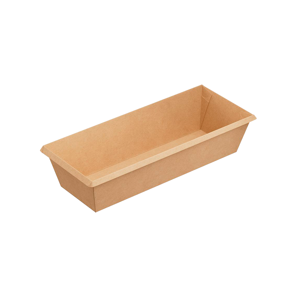 Лоток прямоугольный крафт цвета 700 мл (OneClick) 50шт/упак /9