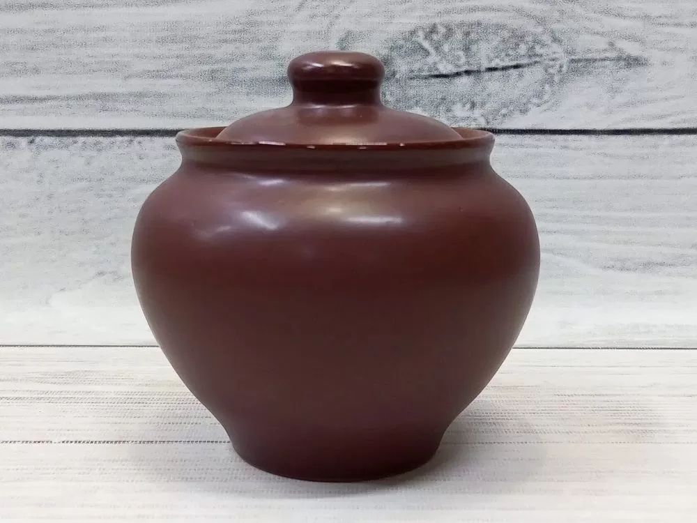 Горшочек с крышкой 800 мл,"Шелк-Доломит",матовая керамика,Россия