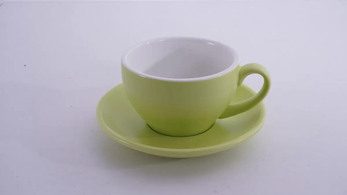 Кофейно-чайная пара Barista (Бариста) 250 мл,матовый цвет зеленого плода, P.L.