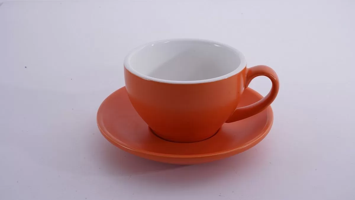 Кофейно-чайная пара Barista (Бариста) 250 мл,оранжевый-матовый цвет, P.L.