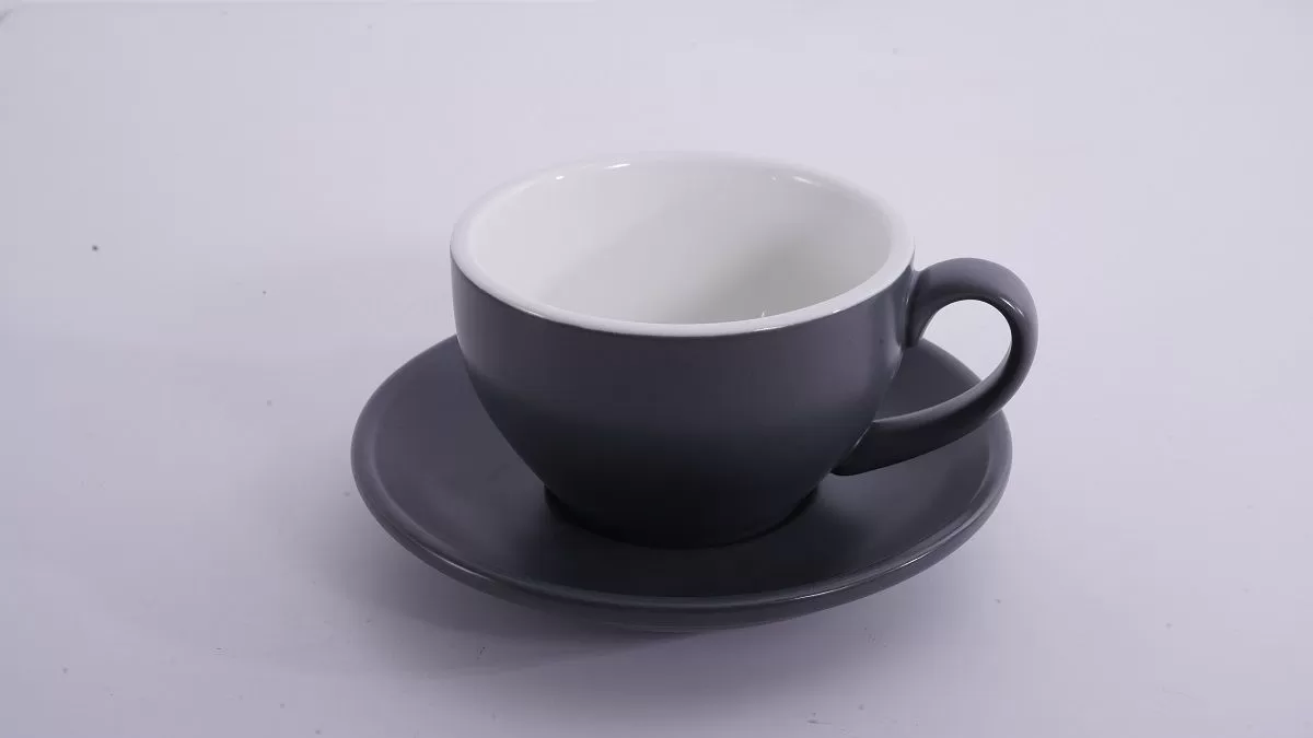 Кофейно-чайная пара Barista (Бариста) 250 мл,серый-матовый цвет, P.L.