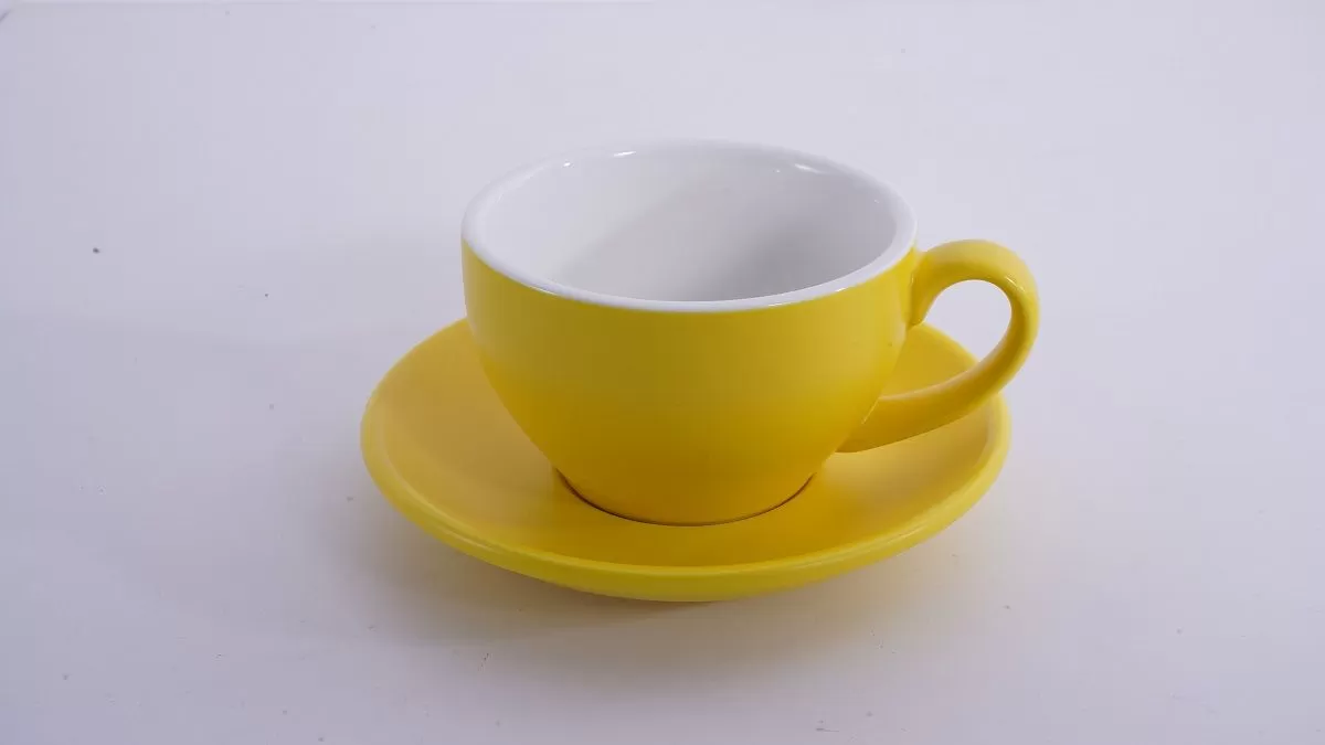 Кофейно-чайная пара Barista (Бариста) 250 мл,желтый-матовый цвет, P.L.