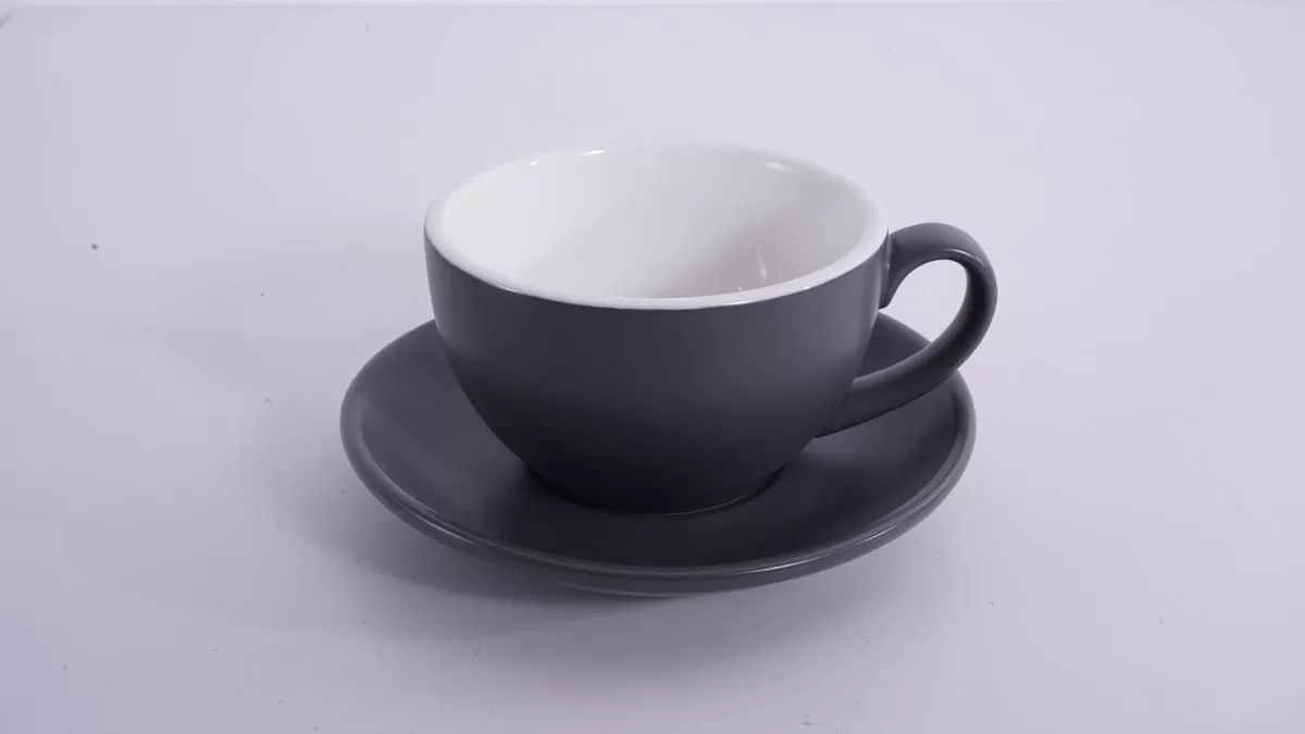 Кофейно-чайная пара Barista (Бариста) 300 мл,серый-матовый цвет, P.L.