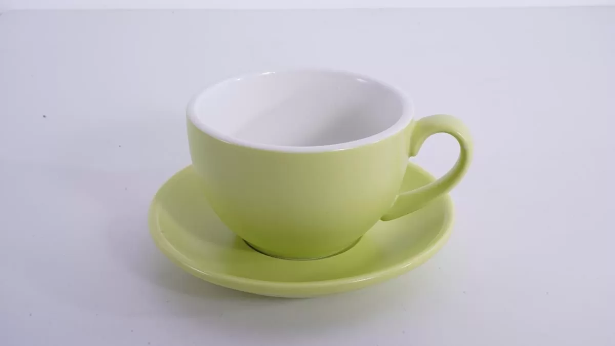 Кофейно-чайная пара Barista (Бариста) 350 мл,матовый цвет зеленого плода, P.L.