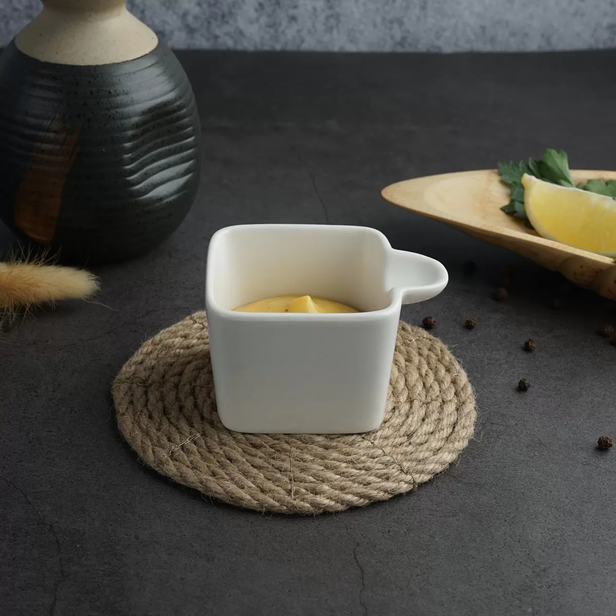 Соусник "Mini Mix" с ручкой, 100 мл, 7.5*6*4.5 см.P.L. Proff Cuisine