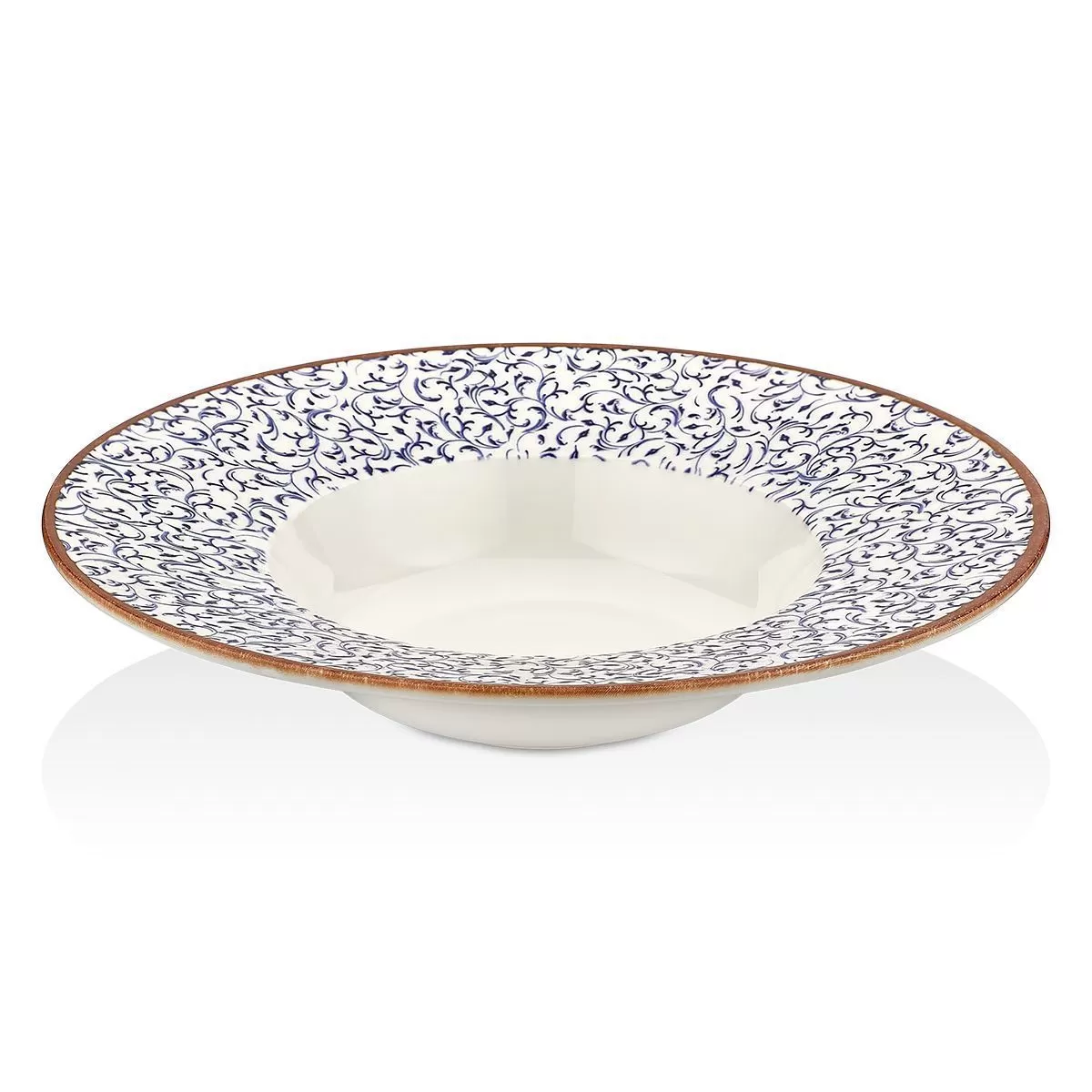 Тарелка для пасты,супа d=28 cм,480 мл, фарфор,серия "Tinta Edera" By Bone