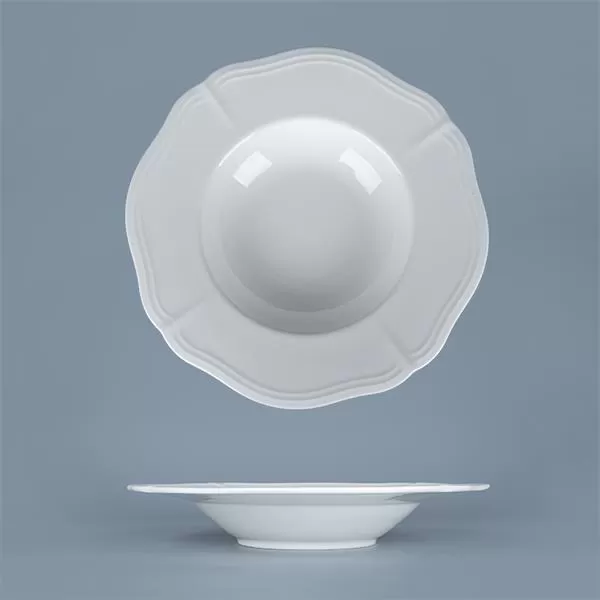 Тарелка глубокая / для пасты 280 мл, d 24,5 см h 4,3 см, фарфор, Red Rose